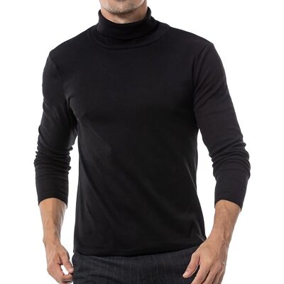 Inny producent Męski Sweter Dopasowany Golf Czarny Długi Rękaw Rozmiar M Inny producent Męski Sweter Dopasowany Golf Czarny Długi Rękaw Rozmiar M
