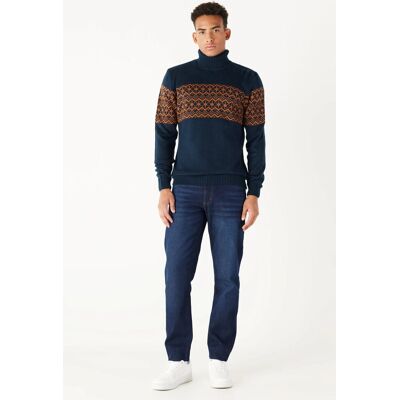 Inny producent MĘSKI SWETER GOLF GRANATOWY WZÓR AZTECKI 90% AKRYL 10% POLIAMID L 5GA* Inny producent MĘSKI SWETER GOLF GRANATOWY WZÓR AZTECKI 90% AKRYL 10% POLIAMID L 5GA*