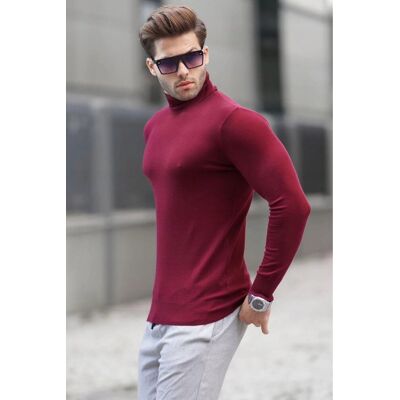 Inny producent MĘSKI SWETER Z GOLFEM W KOLORZE BORDOWYM 100% BAWEŁNA L 5GA* Inny producent MĘSKI SWETER Z GOLFEM W KOLORZE BORDOWYM 100% BAWEŁNA L 5GA*