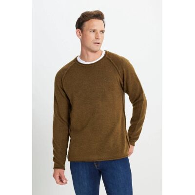 Inny producent MĘSKI SWETER Z OKRĄGŁYM DEKOLTEM W BRĄZOWYM KOLORZE S 5GA* Inny producent MĘSKI SWETER Z OKRĄGŁYM DEKOLTEM W BRĄZOWYM KOLORZE S 5GA*