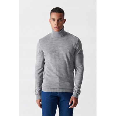 Inny producent MĘSKI SZARY SWETER Z GOLFEM Z AKRYLU CIEPŁY WYGODNY MODNY MIĘKKI S 5GA* Inny producent MĘSKI SZARY SWETER Z GOLFEM Z AKRYLU CIEPŁY WYGODNY MODNY MIĘKKI S 5GA*