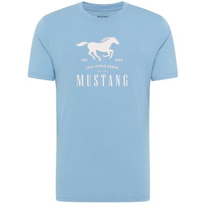 Męski T-Shirt Mustang Style Alex Faded Denim 1017993 5124 Męski T-Shirt Mustang Style Alex Faded Denim 1017993 5124