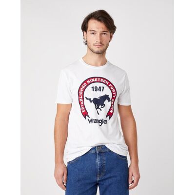 Inny producent Męski T-Shirt Wrangler Ss Americana Tee White W7Agd3989-S Inny producent Męski T-Shirt Wrangler Ss Americana Tee White W7Agd3989-S