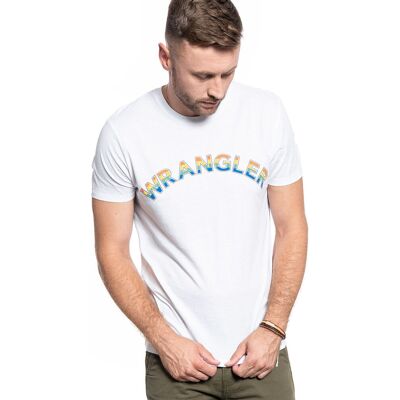 Inny producent Męski T-Shirt Wrangler Ss Rainbow Tee White W7F2D3989-2Xl Inny producent Męski T-Shirt Wrangler Ss Rainbow Tee White W7F2D3989-2Xl