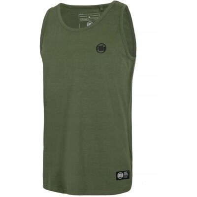 inna (Inny) Męski Zielony Bezrękawnik Tank Top Pitbull Small Logo Bawełna T-shirt XXL inna (Inny) Męski Zielony Bezrękawnik Tank Top Pitbull Small Logo Bawełna T-shirt XXL