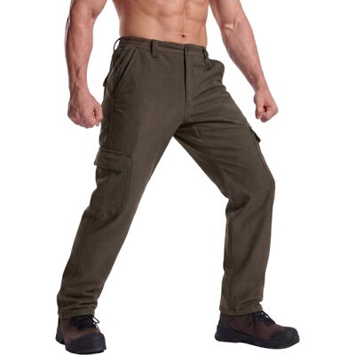 Inny producent Męskie Spodnie Cargo Myśliwskie Militarne Grube Wiatroszczelne Brązowe 3XL Inny producent Męskie Spodnie Cargo Myśliwskie Militarne Grube Wiatroszczelne Brązowe 3XL