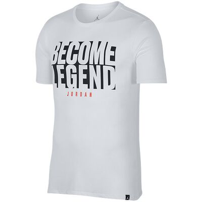 Nike Air Jordan Become Legend Tee White Nike Air Jordan Become Legend Tee White