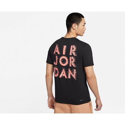 Nike Air Jordan Dri-Fit Air Graphic Crew Tee Black Nike Air Jordan Dri-Fit Air Graphic Crew Tee Black