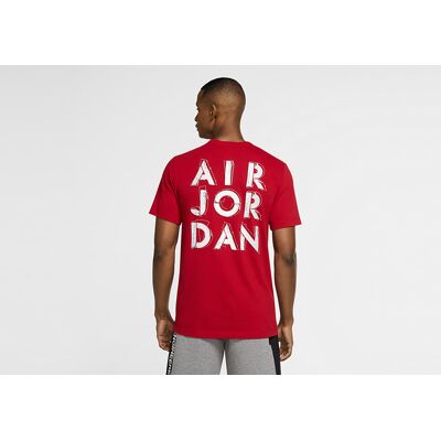 Nike Air Jordan Dri-Fit Air Graphic Crew Tee Gym Red Nike Air Jordan Dri-Fit Air Graphic Crew Tee Gym Red