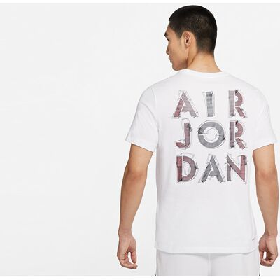 Nike Air Jordan Dri-Fit Air Graphic Crew Tee White Nike Air Jordan Dri-Fit Air Graphic Crew Tee White
