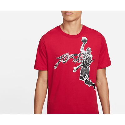 Nike Air Jordan Dri-Fit Graphic Crew Tee Gym Red Nike Air Jordan Dri-Fit Graphic Crew Tee Gym Red