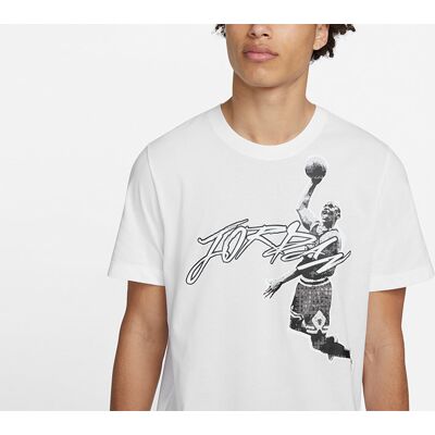 Nike Air Jordan Dri-Fit Graphic Crew Tee White Nike Air Jordan Dri-Fit Graphic Crew Tee White