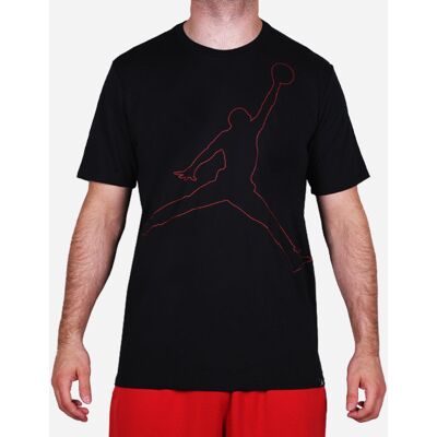 Nike Air Jordan Dry Jumpman Rise Dri-Fit Tee Black Red Nike Air Jordan Dry Jumpman Rise Dri-Fit Tee Black Red