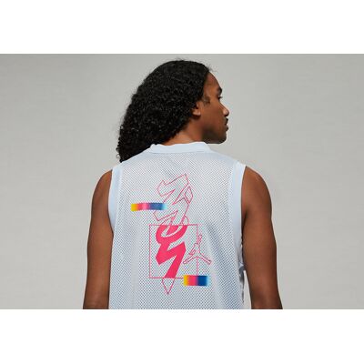 Nike Air Jordan Zion Dri-Fit Tank Top Half Blue Nike Air Jordan Zion Dri-Fit Tank Top Half Blue
