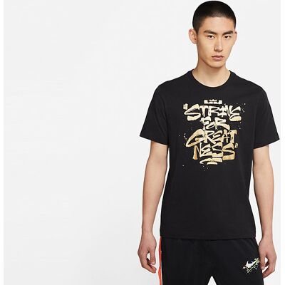 Nike Lebron James 'Strive For Greatness' Tee Black Nike Lebron James 'Strive For Greatness' Tee Black