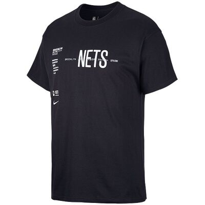 Nike Nba Brooklyn Nets World Courtside Tee Black Nike Nba Brooklyn Nets World Courtside Tee Black