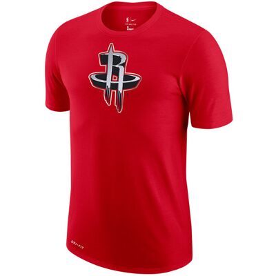 Nike Nba Houston Rockets Earned Edition Logo Dri-Fit Tee University Red Nike Nba Houston Rockets Earned Edition Logo Dri-Fit Tee University Red
