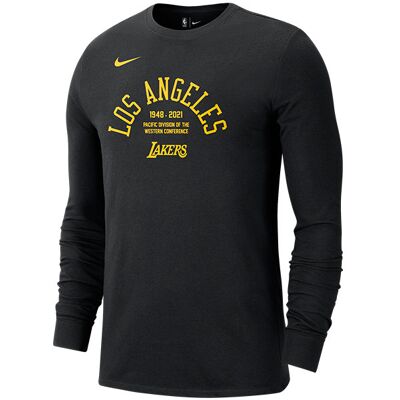 Nike Nba Los Angeles Lakers Courtside Element Long-Sleeve Tee Black Nike Nba Los Angeles Lakers Courtside Element Long-Sleeve Tee Black