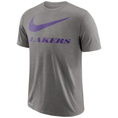 Nike Nba Los Angeles Lakers Dry Tee Swoosh Dark Grey Heather Nike Nba Los Angeles Lakers Dry Tee Swoosh Dark Grey Heather