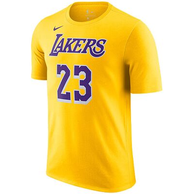 Nike Nba Los Angeles Lakers Lebron James 23 Tee Amarillo Nike Nba Los Angeles Lakers Lebron James 23 Tee Amarillo