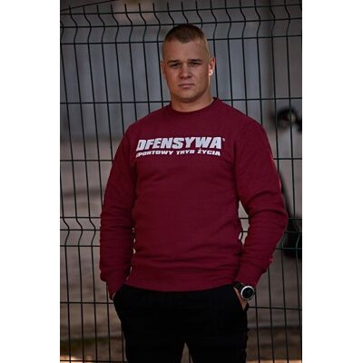 inna (Inny) OFENSYWA BLUZA MĘSKA BEZ KAPTURA SPORTOWY TRYB ŻYCIA BORDOWA BURGUNDY XXL inna (Inny) OFENSYWA BLUZA MĘSKA BEZ KAPTURA SPORTOWY TRYB ŻYCIA BORDOWA BURGUNDY XXL