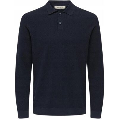 Only & Sons ONLY SONS CIEMNOSZARA KOSZULKA POLO DŁUGI RĘKAW BAWEŁNA S J9A Only & Sons ONLY SONS CIEMNOSZARA KOSZULKA POLO DŁUGI RĘKAW BAWEŁNA S J9A