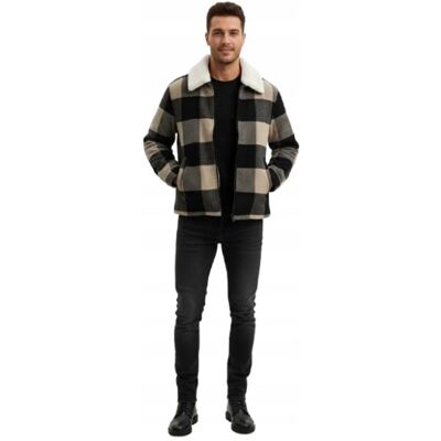Only & Sons Kurtka Męska Wielokolorowa W Kratę Z Wełną M K2A Only & Sons Kurtka Męska Wielokolorowa W Kratę Z Wełną M K2A