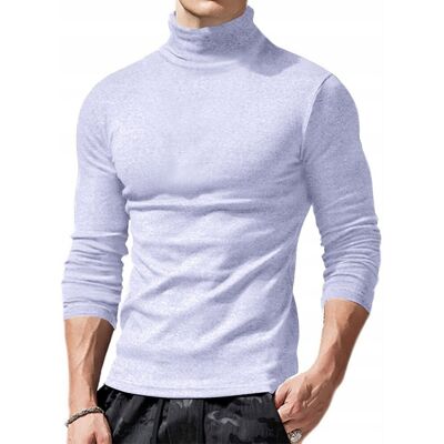 Inny producent Ophestin Męski podstawowy golf top swetry slim fit długi rękaw XXL biały Inny producent Ophestin Męski podstawowy golf top swetry slim fit długi rękaw XXL biały