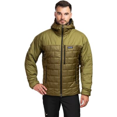 Patagonia Kurtka zimowa męska Hi-Loft Nano Puff Hoody zielona M Patagonia Kurtka zimowa męska Hi-Loft Nano Puff Hoody zielona M