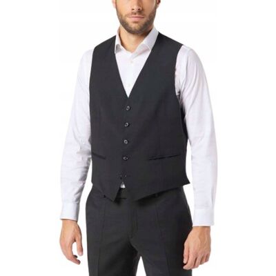 Inny producent PIERRE CARDIN ELEGANCKA CZARNA KAMIZELKA GŁADKA Z GUZIKAMI 33 J9A Inny producent PIERRE CARDIN ELEGANCKA CZARNA KAMIZELKA GŁADKA Z GUZIKAMI 33 J9A