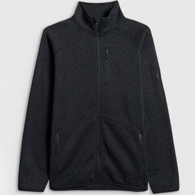 Polar Męski 4F Sportowy Rozpinany Regular Ze Stójką Bluza Czarna 4FWSS26TFLEM443 M Polar Męski 4F Sportowy Rozpinany Regular Ze Stójką Bluza Czarna 4FWSS26TFLEM443 M