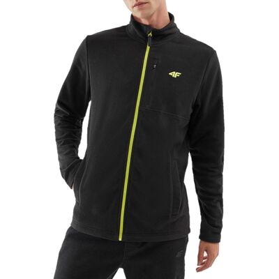 Polar męski bez kaptura 4F AW23TFLEM122 - czarny XXL Polar męski bez kaptura 4F AW23TFLEM122 - czarny XXL