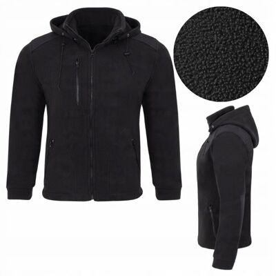 inna (Inny) POLAR MĘSKI czarny roboczy Bluza Polarowa męska rozpinana z Kapturem r. 3XL inna (Inny) POLAR MĘSKI czarny roboczy Bluza Polarowa męska rozpinana z Kapturem r. 3XL