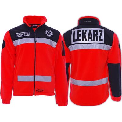 Inny producent Polar ratowniczy North-Wind FLUO z kompletem emblematów odblaskowych na rzep Inny producent Polar ratowniczy North-Wind FLUO z kompletem emblematów odblaskowych na rzep