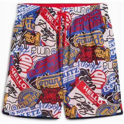Puma SZORTY HOOPERHOLINE AOP 7'' 63283701 r L Puma SZORTY HOOPERHOLINE AOP 7'' 63283701 r L