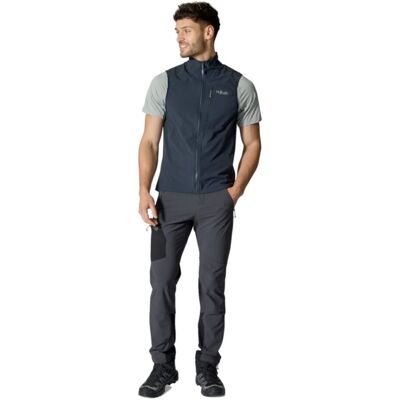 Rab Kamizelka trekkingowa softshell męska Borealis ciemnoszara M Rab Kamizelka trekkingowa softshell męska Borealis ciemnoszara M