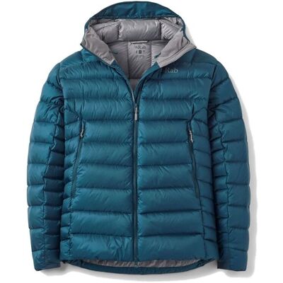 Rab Kurtka trekkingowa puchowa męska Electron Pro Hoody niebieska Rab L Rab Kurtka trekkingowa puchowa męska Electron Pro Hoody niebieska Rab L