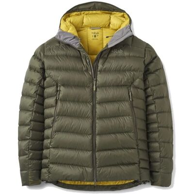 Rab Kurtka trekkingowa puchowa męska Electron Pro Hoody zielona Rab XL Rab Kurtka trekkingowa puchowa męska Electron Pro Hoody zielona Rab XL