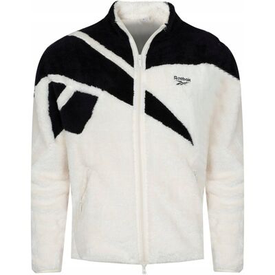 Reebok - BLUZA MĘSKA CL F VECTOR SHERPA JKT IB8441 ciepła pluszowa Reebok - BLUZA MĘSKA CL F VECTOR SHERPA JKT IB8441 ciepła pluszowa