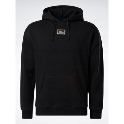 Reebok - Bluza Męska z Kaptiurem - Bb Bball Hw Fleece Hood Hu2015 Czarna Reebok - Bluza Męska z Kaptiurem - Bb Bball Hw Fleece Hood Hu2015 Czarna