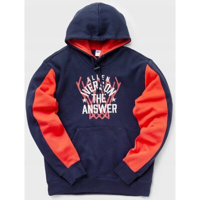 Reebok - BLUZA MĘSKA Z KAPTIUREM - BB IVERSION FLEECE HOODIE HD9951 granat Reebok - BLUZA MĘSKA Z KAPTIUREM - BB IVERSION FLEECE HOODIE HD9951 granat