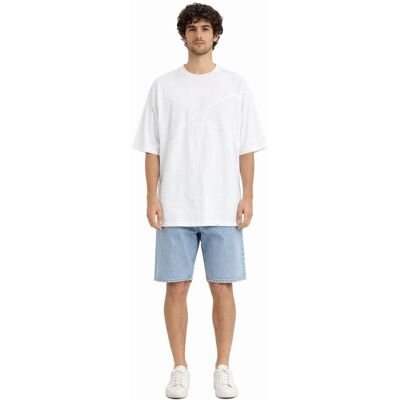 Inny producent RICK OWENS BIAŁY T-SHIRT Z BAWEŁNY Z PRZESZYCIAMI M 1I2D Inny producent RICK OWENS BIAŁY T-SHIRT Z BAWEŁNY Z PRZESZYCIAMI M 1I2D