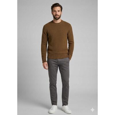 Inny producent S.OLIVER BRĄZOWY SWETER MĘSKI Z OKRĄGŁYM DEKOLTEM WEŁNA XL 6FA Inny producent S.OLIVER BRĄZOWY SWETER MĘSKI Z OKRĄGŁYM DEKOLTEM WEŁNA XL 6FA