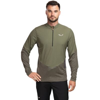 Salewa Koszulka trekkingowa męska Pedroc Dry Wind HZ Tee zielona 48_M Salewa Koszulka trekkingowa męska Pedroc Dry Wind HZ Tee zielona 48_M