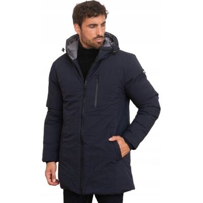 Inny producent Schott Kurtka Granatowa Parka Męska na Zamek L Jyb Inny producent Schott Kurtka Granatowa Parka Męska na Zamek L Jyb