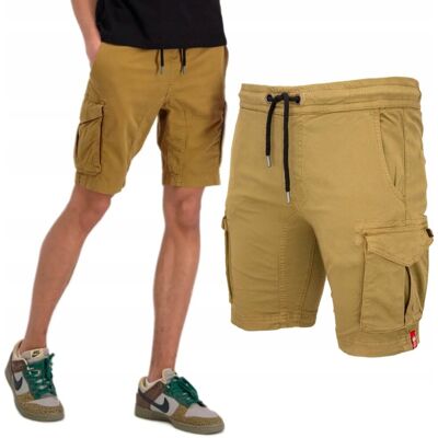 Spodenki Alpha Industries Cotton Twill Jogger Short 106251 13 Khaki XL Spodenki Alpha Industries Cotton Twill Jogger Short 106251 13 Khaki XL