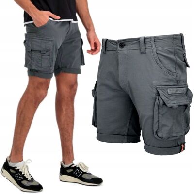 Spodenki Alpha Industries Crew Short 176203 684 Vintage Grey 34 Spodenki Alpha Industries Crew Short 176203 684 Vintage Grey 34