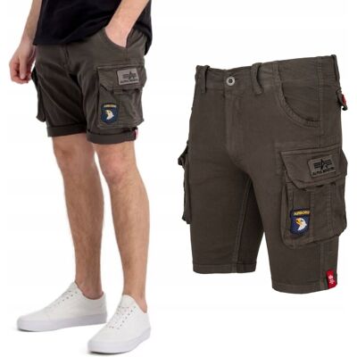 Spodenki Alpha Industries Crew Short Patch 186209 136 Ciemnoszare 34 Spodenki Alpha Industries Crew Short Patch 186209 136 Ciemnoszare 34
