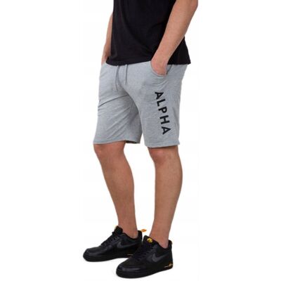 Spodenki Alpha Industries Jersey 116366 17 Szary Melanż L Spodenki Alpha Industries Jersey 116366 17 Szary Melanż L