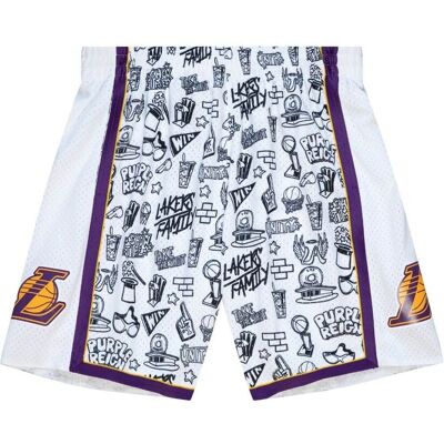 Spodenki Mitchell & Ness NBA Los Angeles Lakers Doodle-S Spodenki Mitchell & Ness NBA Los Angeles Lakers Doodle-S